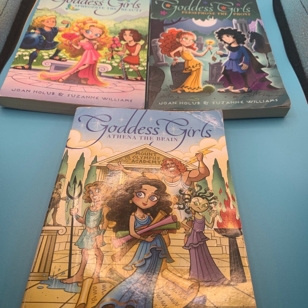 3ct Goddess Girls Paperback Books SELLING AS IS